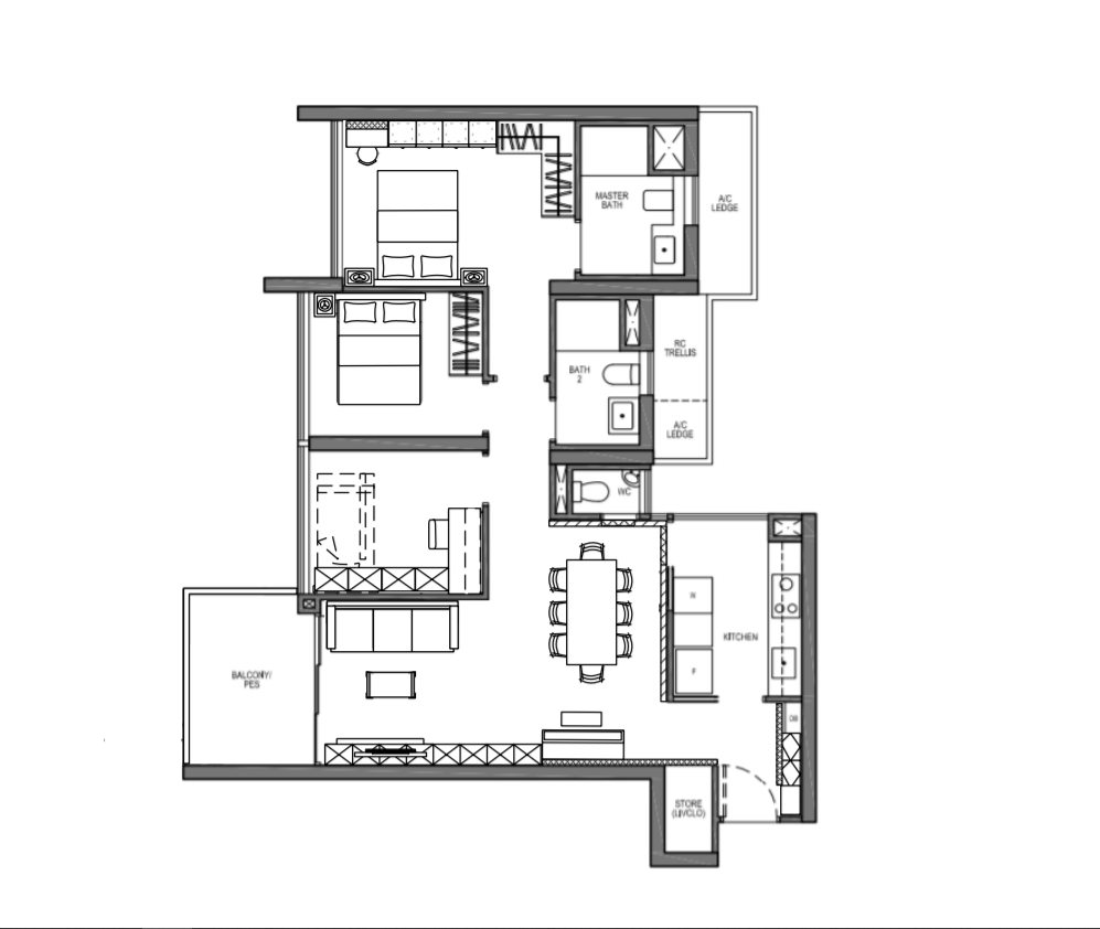 Space planning on 2d layout of home
