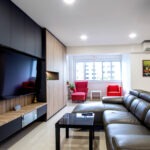 Modern style living room in 5-room resale flat